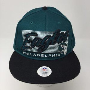Philadelphia Eagles Snapback Hat Retro Script Logo 2 Tone NFL Football Throwback